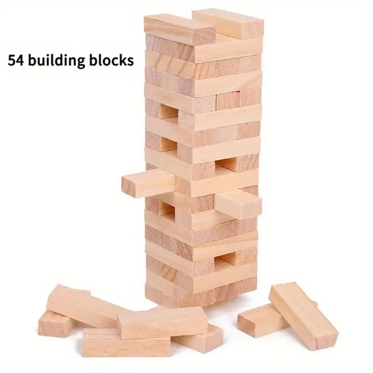Wooden Building Blocks Game