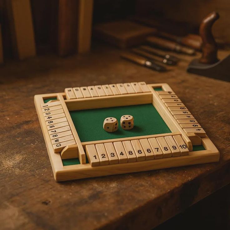 Classic Wooden Dice Game