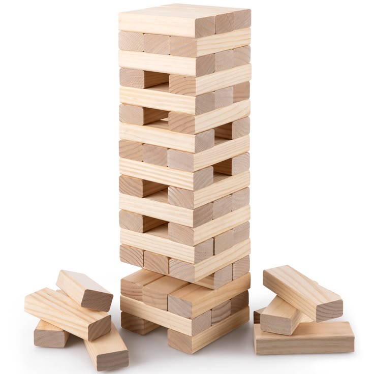 Wooden Building Blocks Game